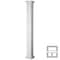 Ekena Millwork Endura-Stone Pro Series Column, Square Non-Tapered Shaft (FRP), Smooth Finish - Ready to be Painted ESPK1209FNPTUTU - alternate 1